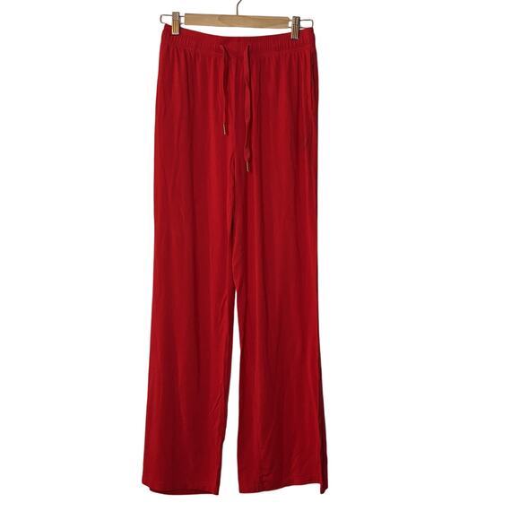 Comfrt Red Wide-Leg Lounge Pants – Size M – Soft Cotton - Picture 1 of 5